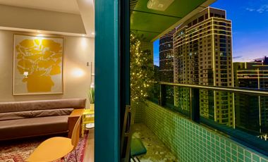 2 Bedroom Renovated Apartment with City View at Edades Tower Rockwell Makati