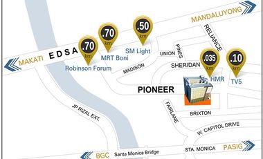 1BR for Sale Brand New near BGC bridge, Mandaluyong - as Low As 29,465/month