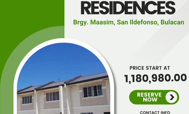 Townhouse for sale in Bulacan, San Ildefonso