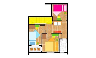 3BR 2-Storey Quadruplex Townhouse for Sale in Calamba, Laguna at Suntrust Sentosa | Azumi Townhouse Inner Complete