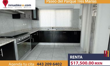 CASA EN RENTA EN PASEO DEL PARQUE TRES MARIAS, MORELIA