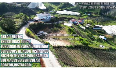 LOTE -ESCRITURAS AL 100% Y SERVICIO DE AGUA INSTALADO - SANTURIO ANT