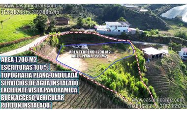 LOTE -ESCRITURAS AL 100% Y SERVICIO DE AGUA INSTALADO - SANTURIO ANT