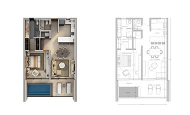 Departamento en venta Angsana Residencial Hacienda Xcanatún