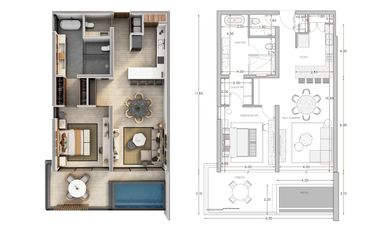 Departamento en venta Mérida Yucatán, Angsana Residencial Hacienda Xcanatún