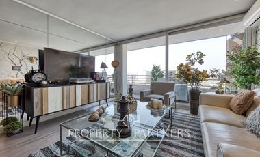 Venta Moderno departamento Gran vista, ubicación inmejorable en La Reina Central.