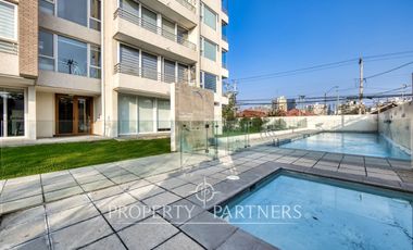 Venta Moderno departamento Gran vista, ubicación inmejorable en La Reina Central.