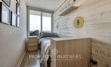 Venta Moderno departamento Gran vista, ubicación inmejorable en La Reina Central.