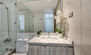 Venta Moderno departamento Gran vista, ubicación inmejorable en La Reina Central.