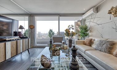 Venta Moderno departamento Gran vista, ubicación inmejorable en La Reina Central.