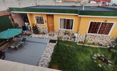 Vive en tranquilidad: Casa en urbanización segura con canchas, BBQ y sala comunal en Sangolquí