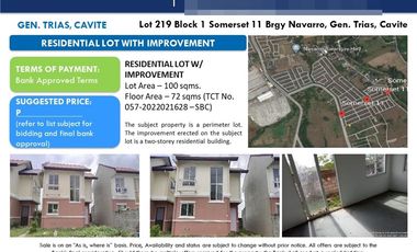 House for sale in Kensington West Avenue, Manchester 3, Navarro, General Trias, Cavite