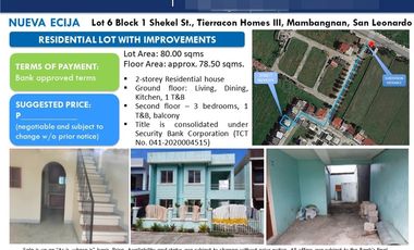 House for sale in Mambangnan, San Leonardo