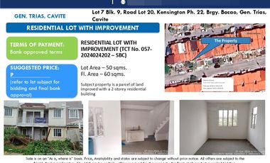 House for sale in Kensington 10, Bacao I, General Trias, Cavite