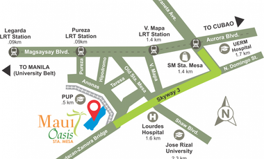 Maui Oasis | Studio Mid-Rise Condo for Sale in Santa Mesa, Manila | Aspire by Filinvest