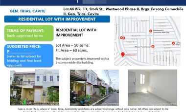 House for sale in Brighton Avenue, Pasong Camachile II, General Trias, Cavite