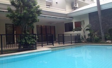 Nicely Renovated House For Rent in Dasmarinas Village, Makati with Pool & Garden