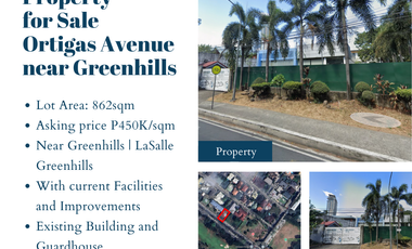 Lot For SALE - Along Ortigas Ave. in Wack-Wack Greenhills, Mandaluyong