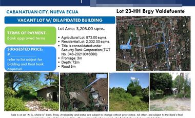 Residential Plot for sale in Nueva Ecija, Cabanatuan
