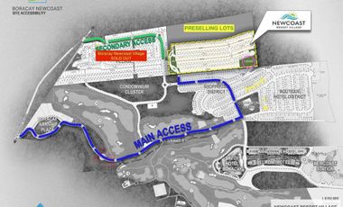 PROPERTY # 11323 - RESIDENTIAL LOT FOR SALE IN BORACAY NEW COAST RESORT VILLAGE
