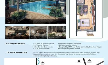 CODE # 106 CONDO FOR SALE IN ARC TOWERS CONDOMINIUM corner V.Rama St.,Cebu City