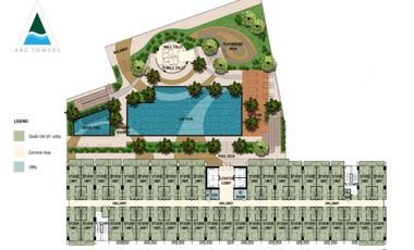 CODE # 106 CONDO FOR SALE IN ARC TOWERS CONDOMINIUM corner V.Rama St.,Cebu City
