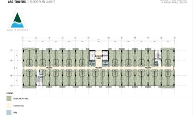 CODE # 106 CONDO FOR SALE IN ARC TOWERS CONDOMINIUM corner V.Rama St.,Cebu City