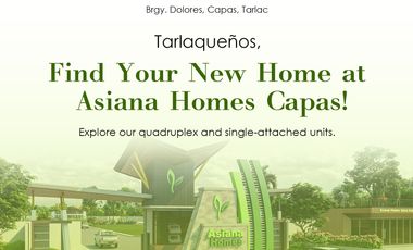 LOT ONLY in Asiana Homes Capas, Tarlac