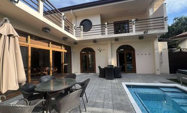 Fully Furnished Two Level House and Lot with Heated pool and Jacuzzi Located in