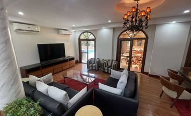 Fully Furnished Two Level House and Lot with Heated pool and Jacuzzi Located in
