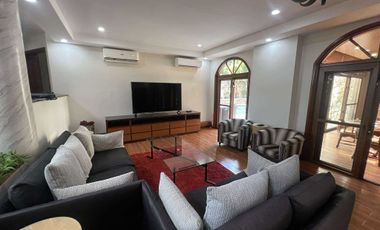 Fully Furnished Two Level House and Lot with Heated pool and Jacuzzi Located in