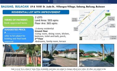 House for sale in A. Mabini Street, Sabang, Baliwag, Bulacan