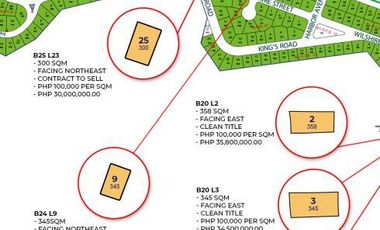 345 sqm Alabang West Inner Lot for sale infront of clubhouse Alabang West lot