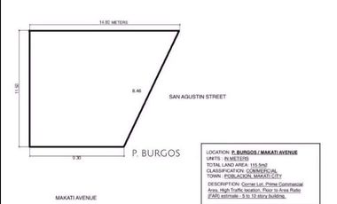 Commercial Lot for rent in De Jesus Oval, Fort Bonifacio, Taguig District 2, Taguig, Southern Manila District