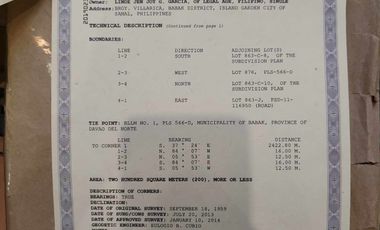 afforable lot in Samal for sale