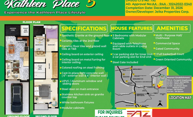 Pre-selling 2-Storey Townhouse For Sale at Molino VII, Bacoor, Cavite