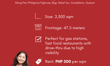 FOR LONG-TERM LEASE: Pan-Philippine Highway Lot in Candelaria, Quezon