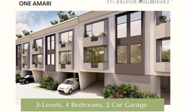 For Sale: 3-Storey Townhouse at One Amari Townhouse in Antipolo City, Rizal