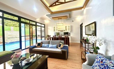 Furnished Elegant Bungalow with Pool For Rent in An Exclusive Subd., Angeles