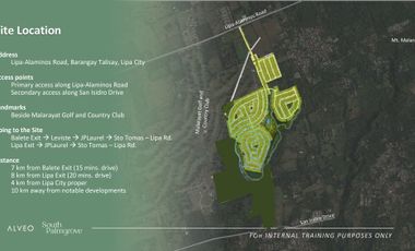 Lot for Sale in Lipa Batangas South Palmgrove by Alveo Land (Pre-Selling)