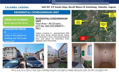 Condominium for sale in Mangrove Street, Treveia, Canlubang, Calamba, Laguna
