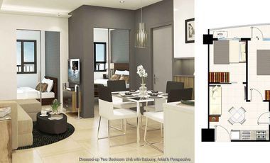 Rent to Own Two Bedroom with balcony walking distance SM Southmall