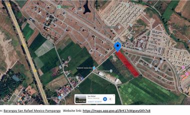 Agricultural Lot 10,966 sqm in San Rafael Mexico, Pampanga for Sale