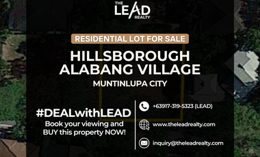 Hillsborough Alabang lot for sale corner lot 731 sqm near Ayala Alabang Village