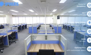 Professional Desk Space with Plug & Play Setup in Ayala Center Cebu Tower | P11900/seat/month