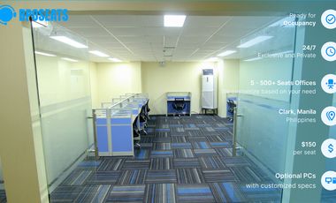 Flexible Working Office Space in Pampanga with IT Infrastructure | P8,600/seat/month