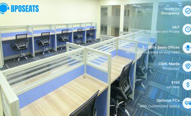 Flexible Working Office Space in Pampanga with IT Infrastructure | P8,600/seat/month