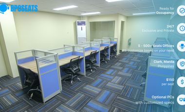 Private Office Space Available with Plug & Play Setup in Pampanga | P8,600/seat/month