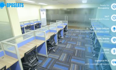 Private Office Space Available with Plug & Play Setup in Pampanga | P8,600/seat/month