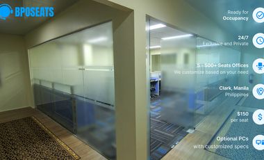 Private Office Space Available with Plug & Play Setup in Pampanga | P8,600/seat/month